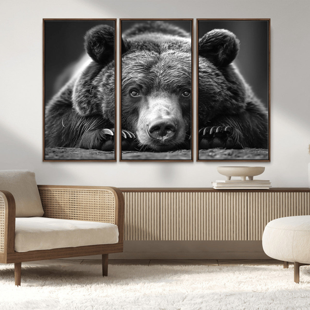 Resting Grizzly 399 Bear Canvas Print | Ready to Hang Wall