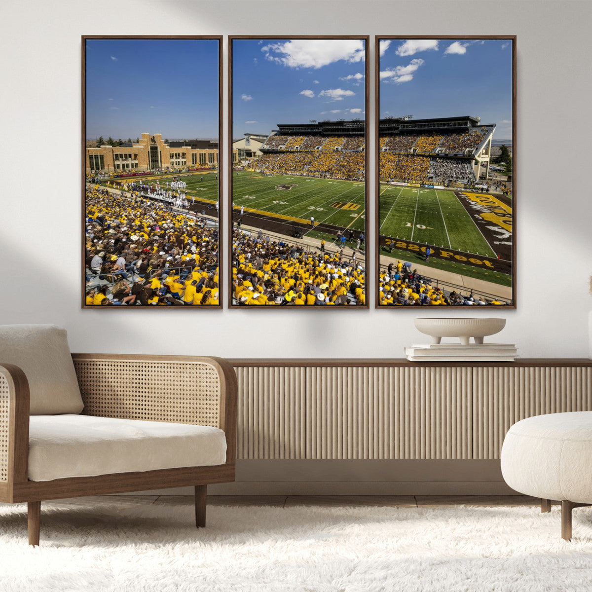 University of Wyoming Cowboys Football Team Print - Laramie