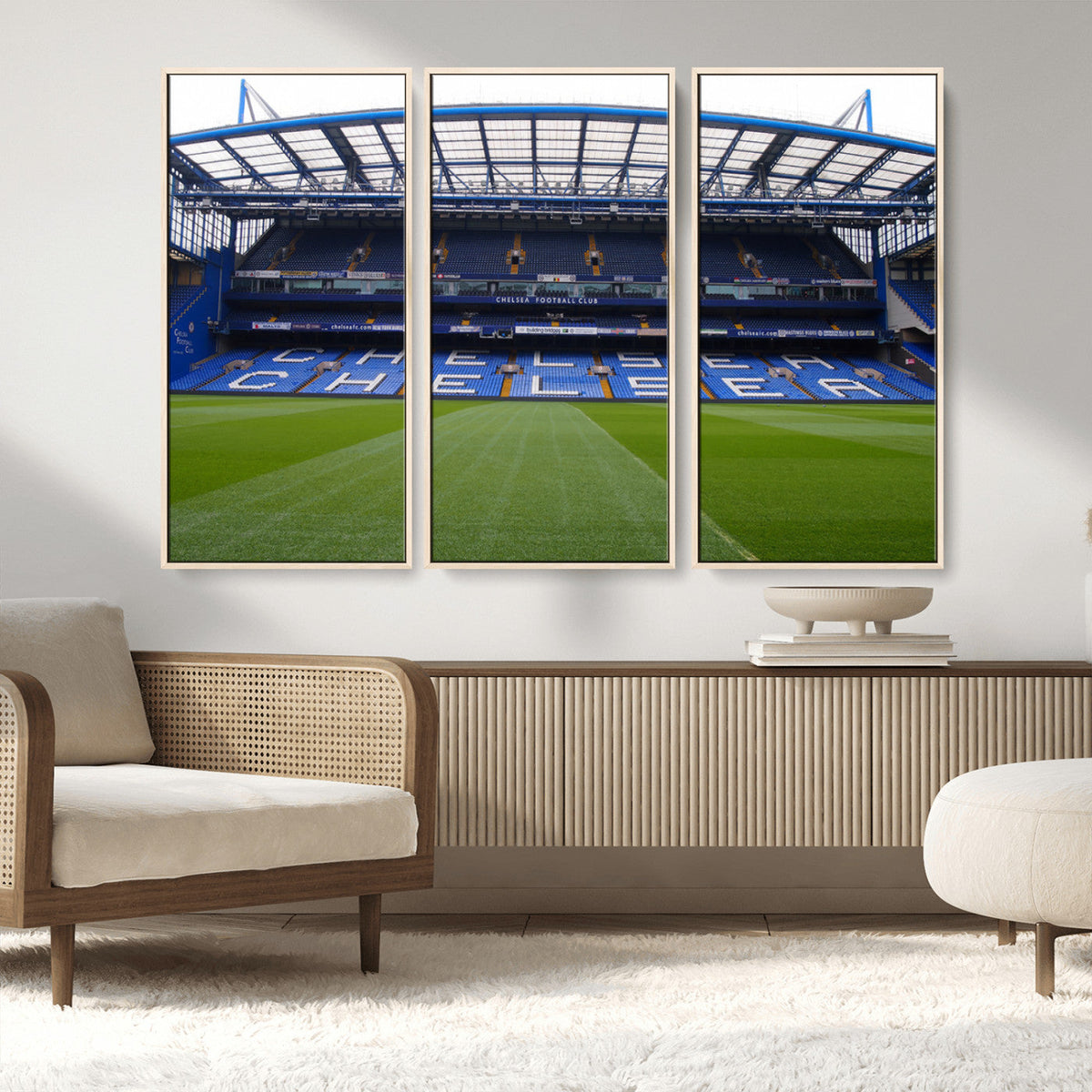 Chelsea FC Soccer Team Print - Stamford Bridge Stadium Wall