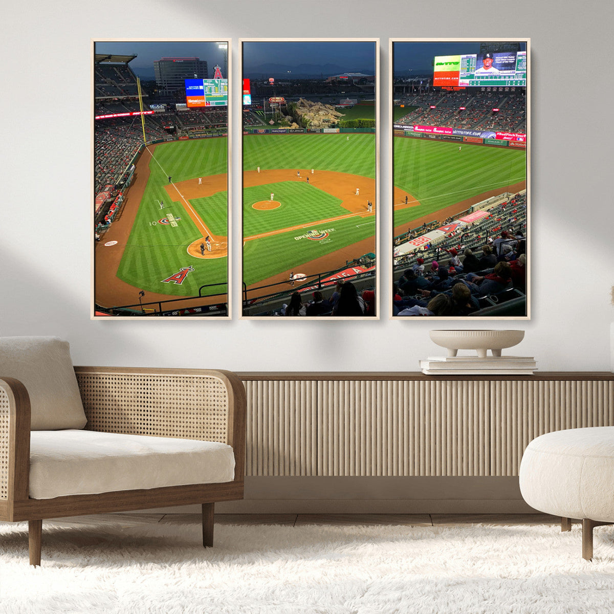 Angel Stadium Aerial Canvas Print – Los Angeles Angels