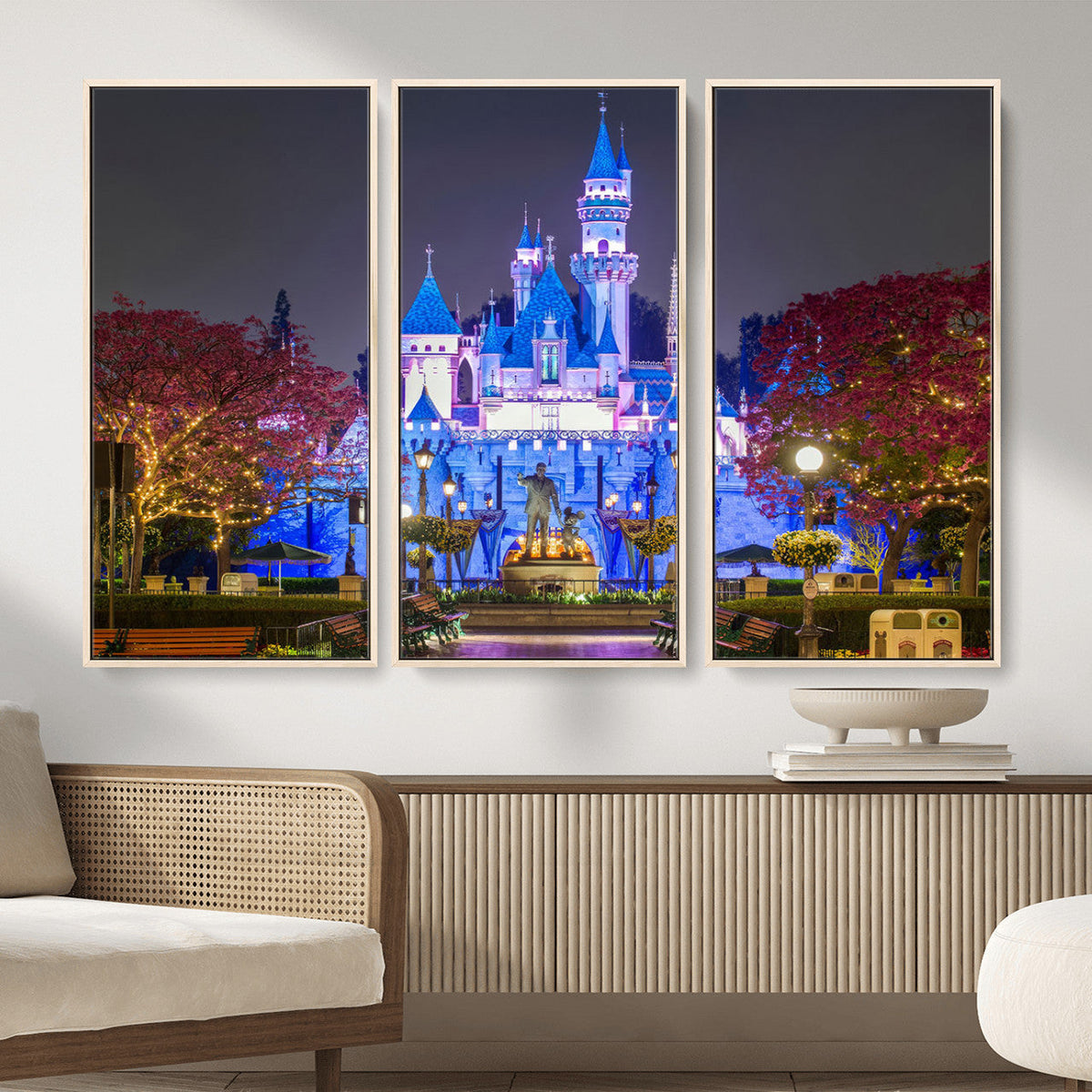 Disney Castle Wall Art Canvas Print – Magical Fairytale