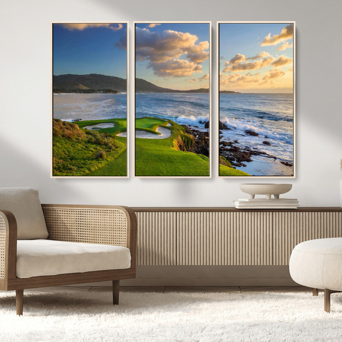 Pebble Beach Golf Links Wall Art Canvas Print – Iconic