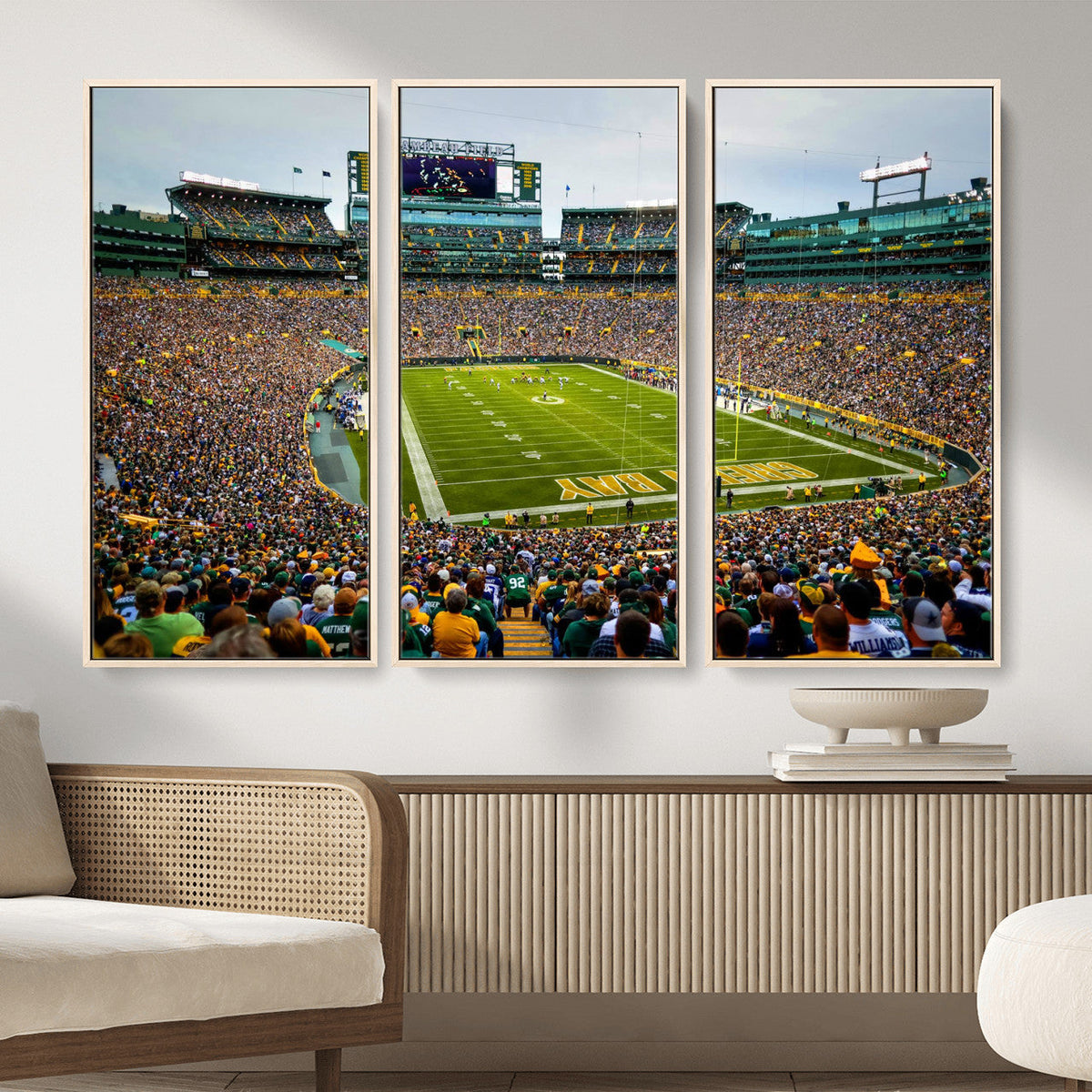 Green Bay Packers Lambeau Field Stadium Wall Art Canvas