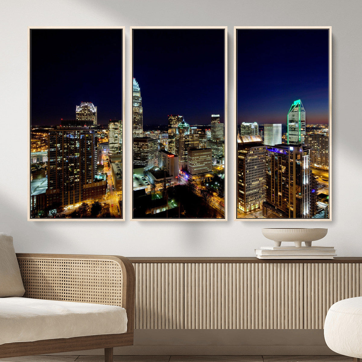 Atlanta Skyline Wall Art Canvas Print – Modern Cityscape