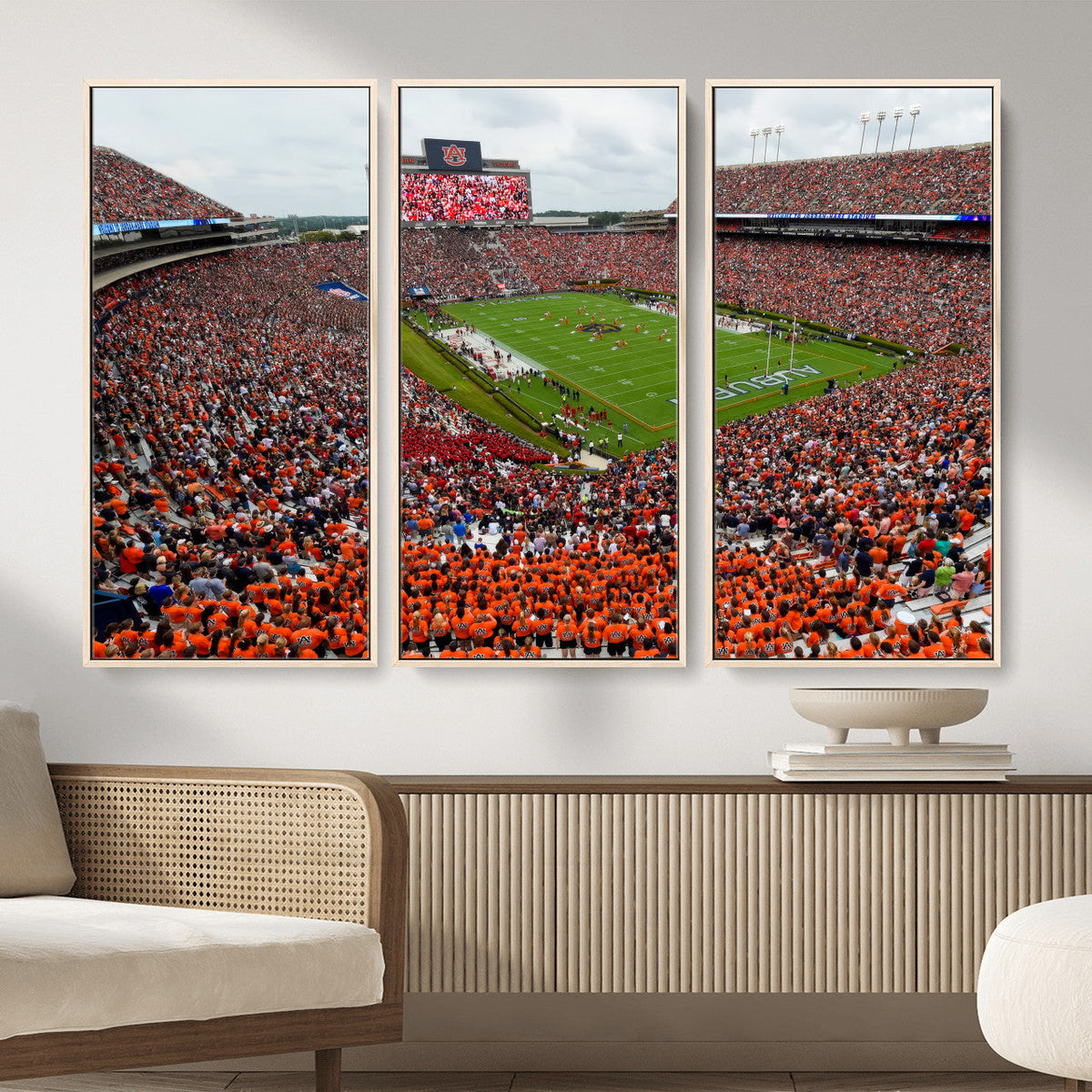 Auburn Stadium Wall Art Canvas Print, Jordan Hare Stadium