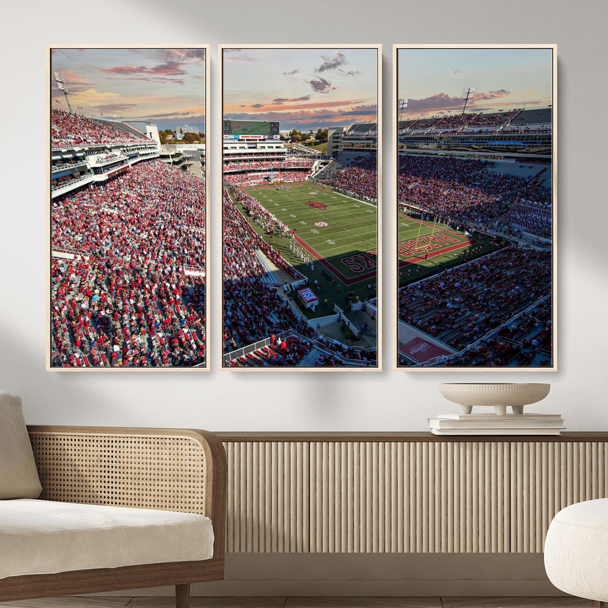 Donald W. Reynolds Razorback Stadium Wall Art Canvas Print –