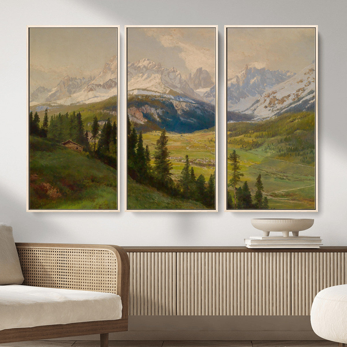 Konrad Petrides View from Mount Helm Canvas — Austrian