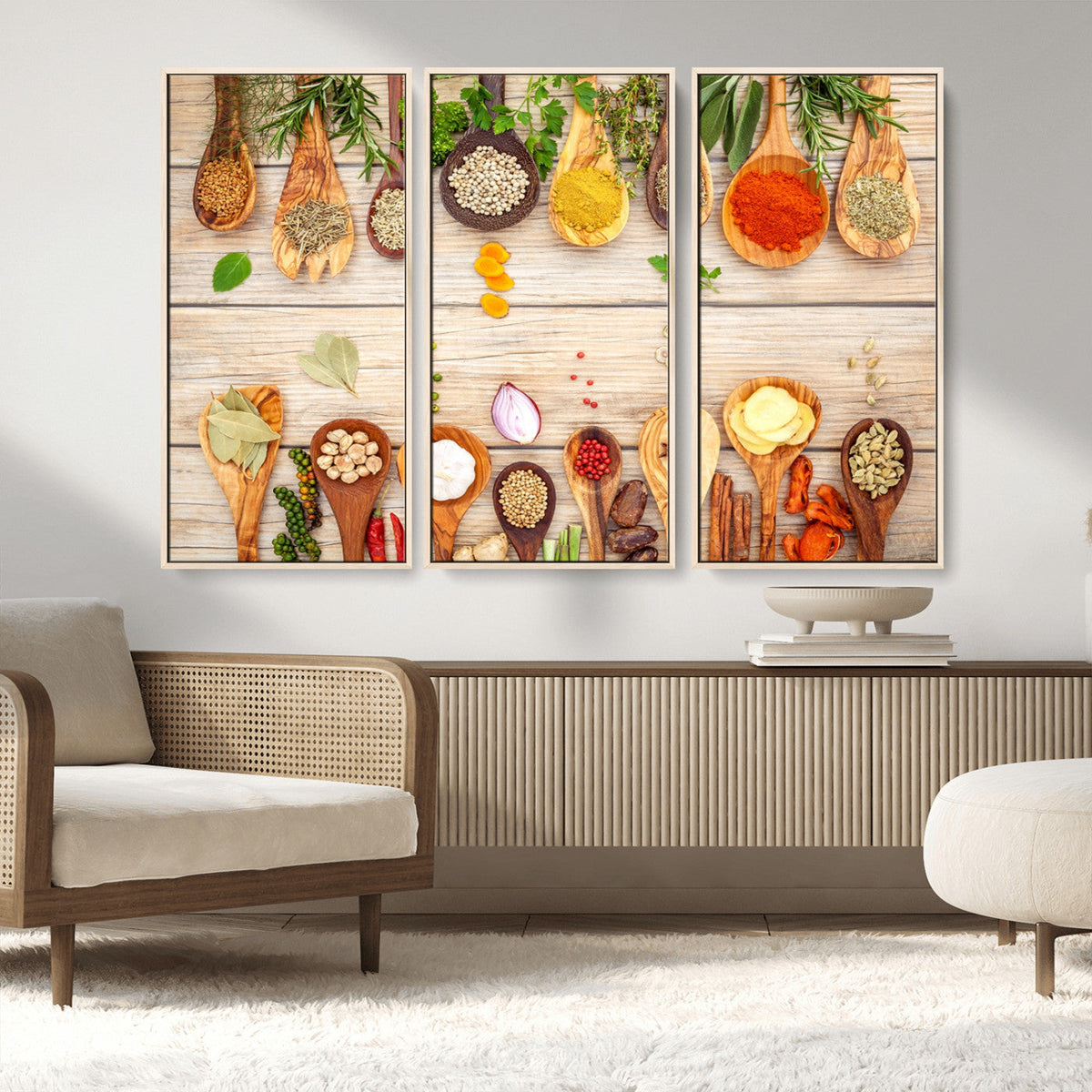 Kitchen Spice on the Table Wall Art, Kitchen Spice Wall Art