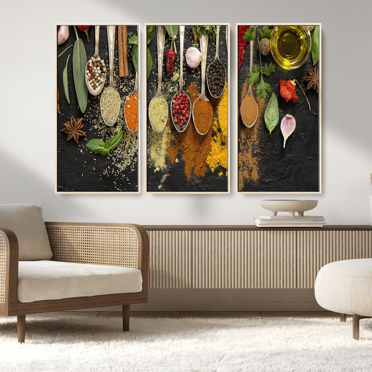 Kitchen Spice Wall Art Canvas Print