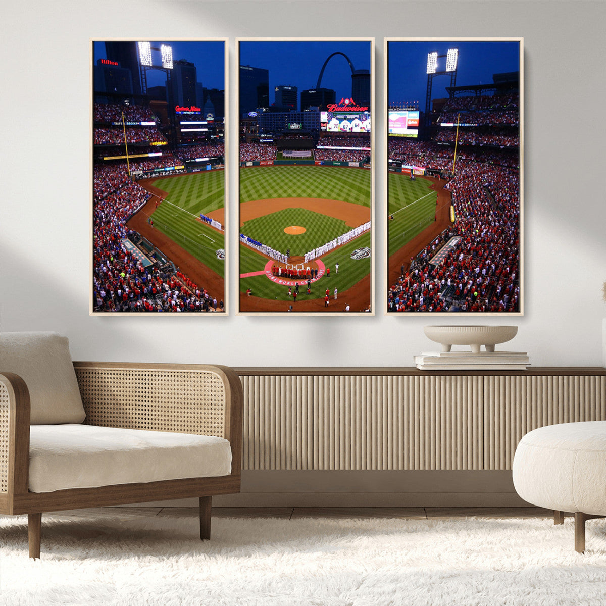St. Louis Cardinals Baseball Team Print - Busch Stadium Wall
