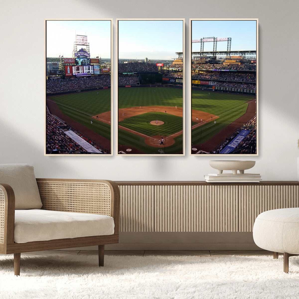 Colorado Rockies Coors Field Wall Art Canvas Print - MLB