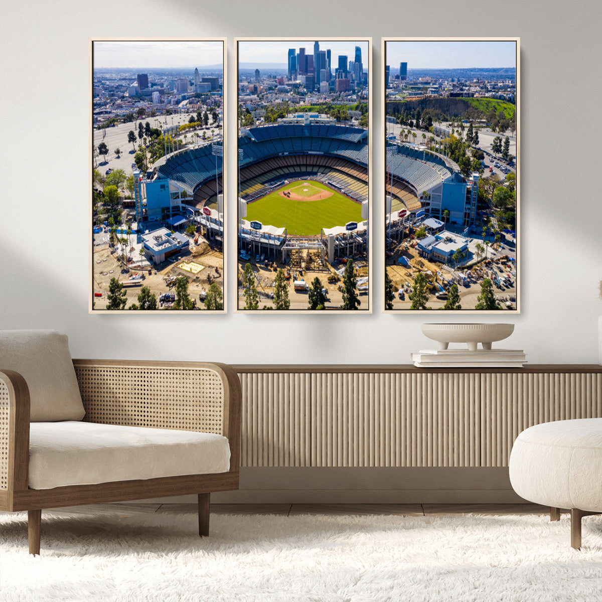 Los Angeles Dodgers Dodger Stadium Wall Art Canvas Print -