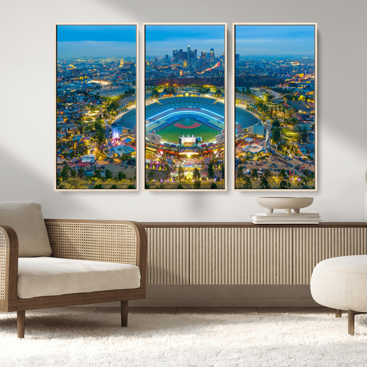Los Angeles Dodgers Wall Art Canvas, Dodger Stadium Wall Art