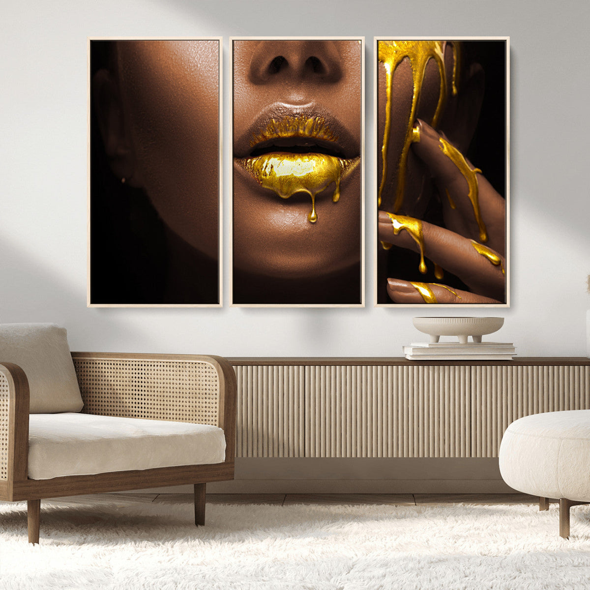 African American Art Black Woman Canvas Print, African Wall