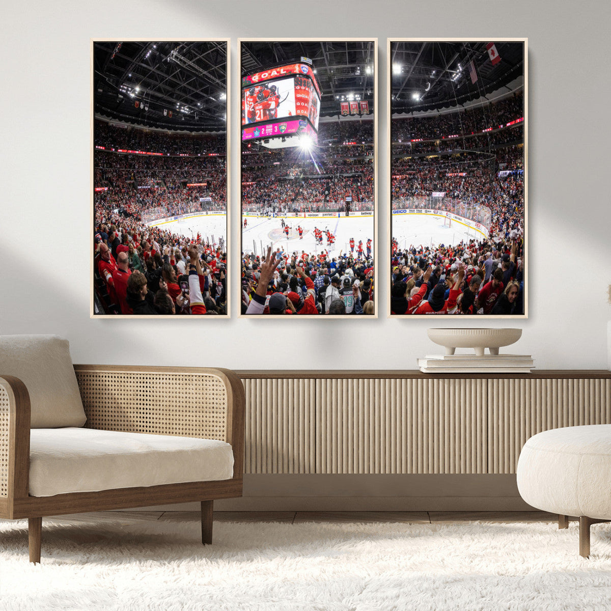 Amerant Bank Arena Wall Art Canvas Print - Basketball Arena