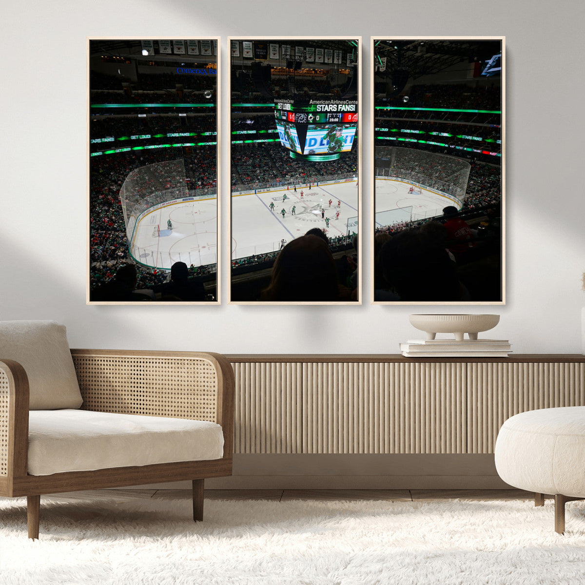 American Airlines Center Dallas Stars Wall Art Canvas Print