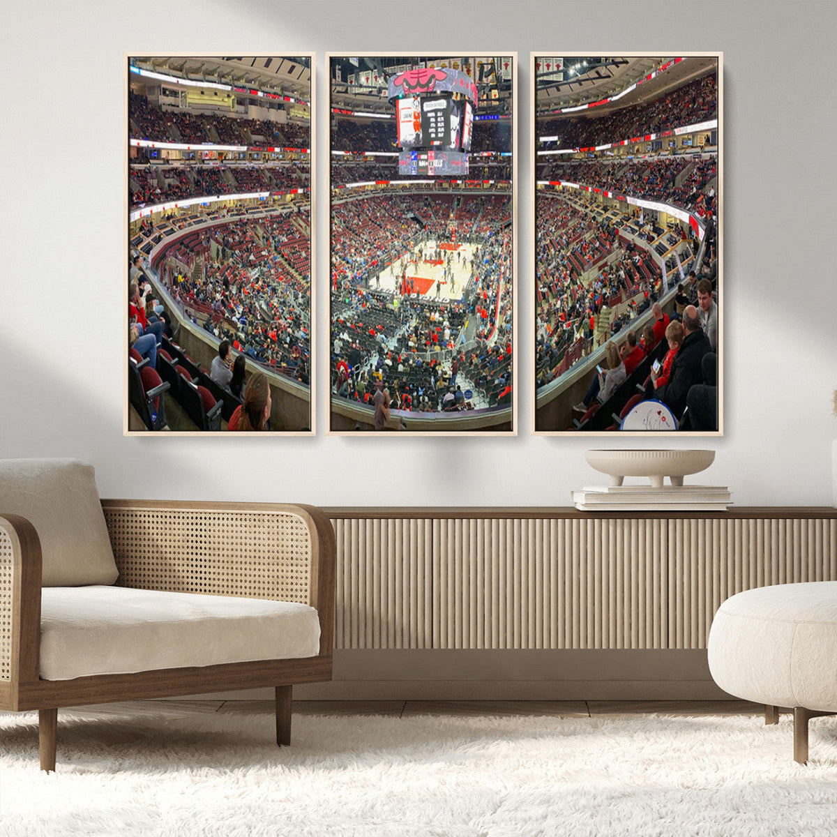 United Center Chicago Bulls Stadium Wall Art Canvas Print