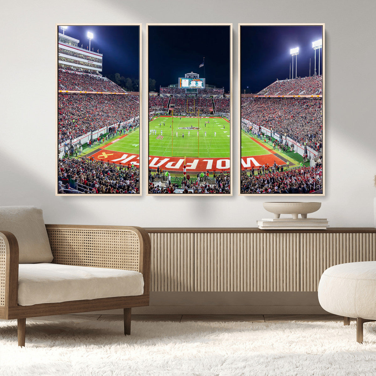 NC State Wolfpack Canvas Print - Raleigh Carter-Finley