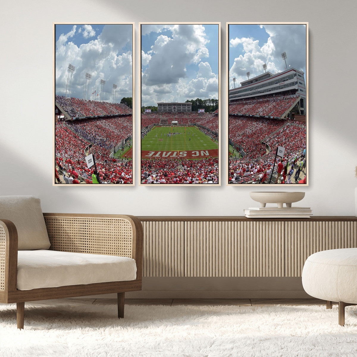 NC State Wolfpack Football Team Print Canvas- Raleigh