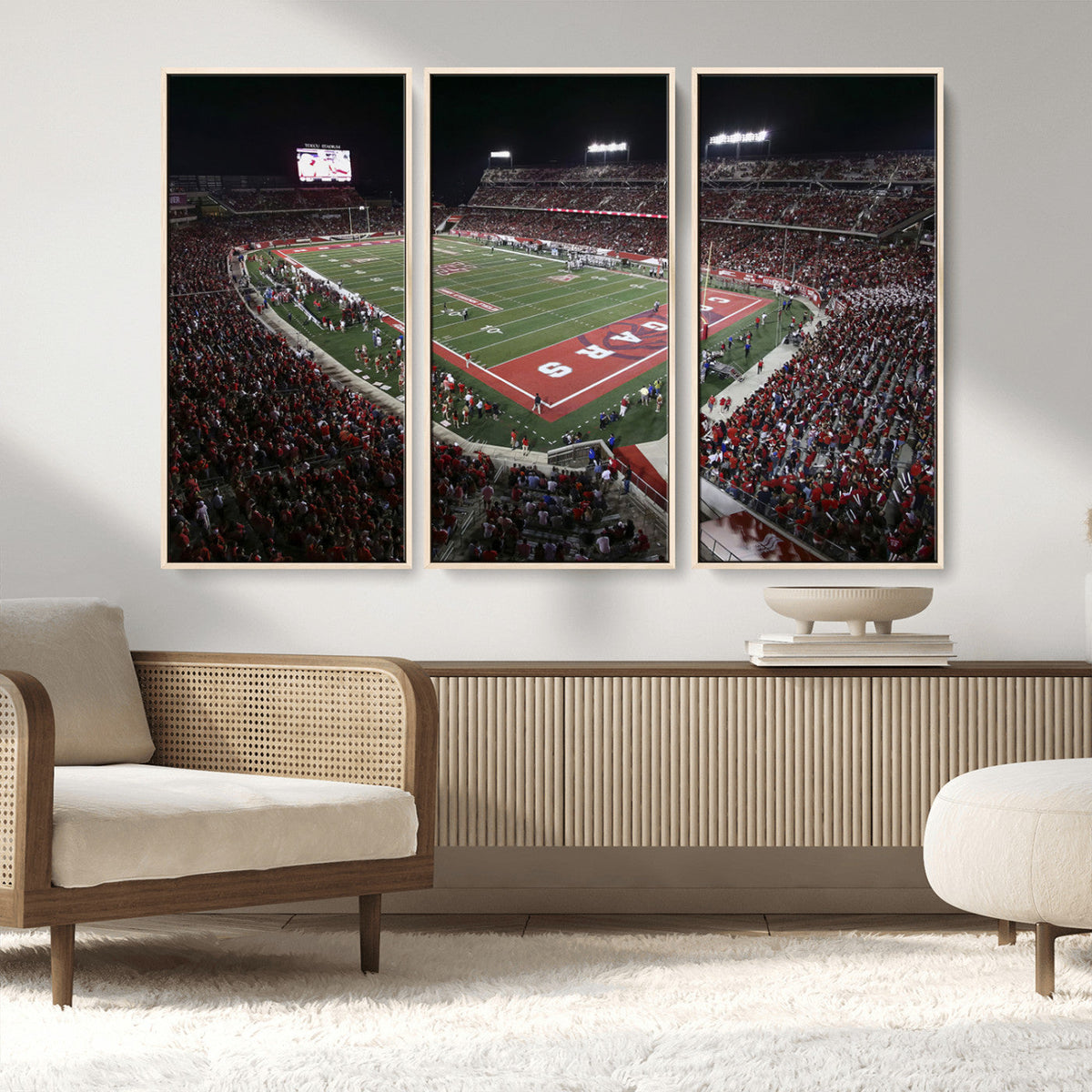 Houston Cougars Football Team Print - Houston TDECU Stadium