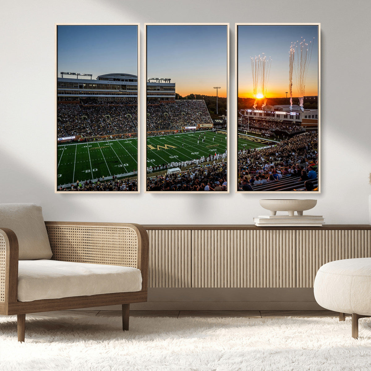 Demon Deacons Football Team Print Canvas- Winston-Salem
