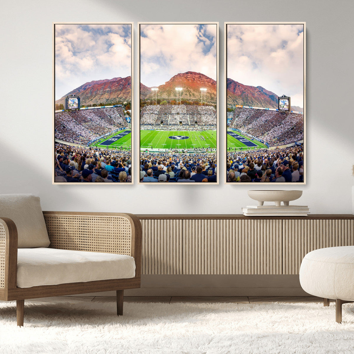 Brigham Young University Cougars Football Team Print - Provo