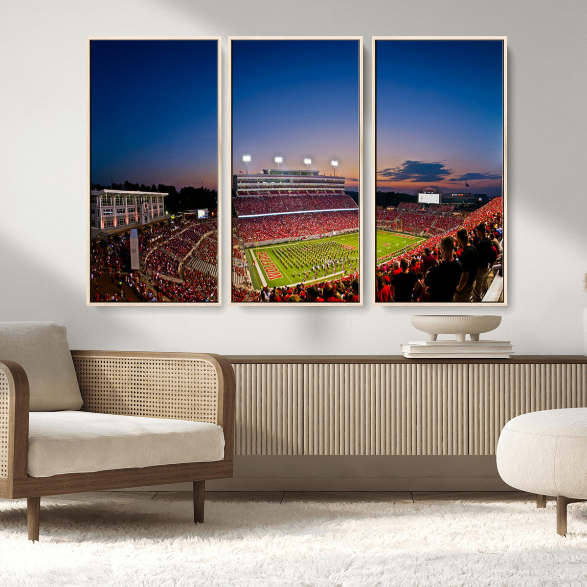 Wolfpack Football Team Wall Art Print - Raleigh