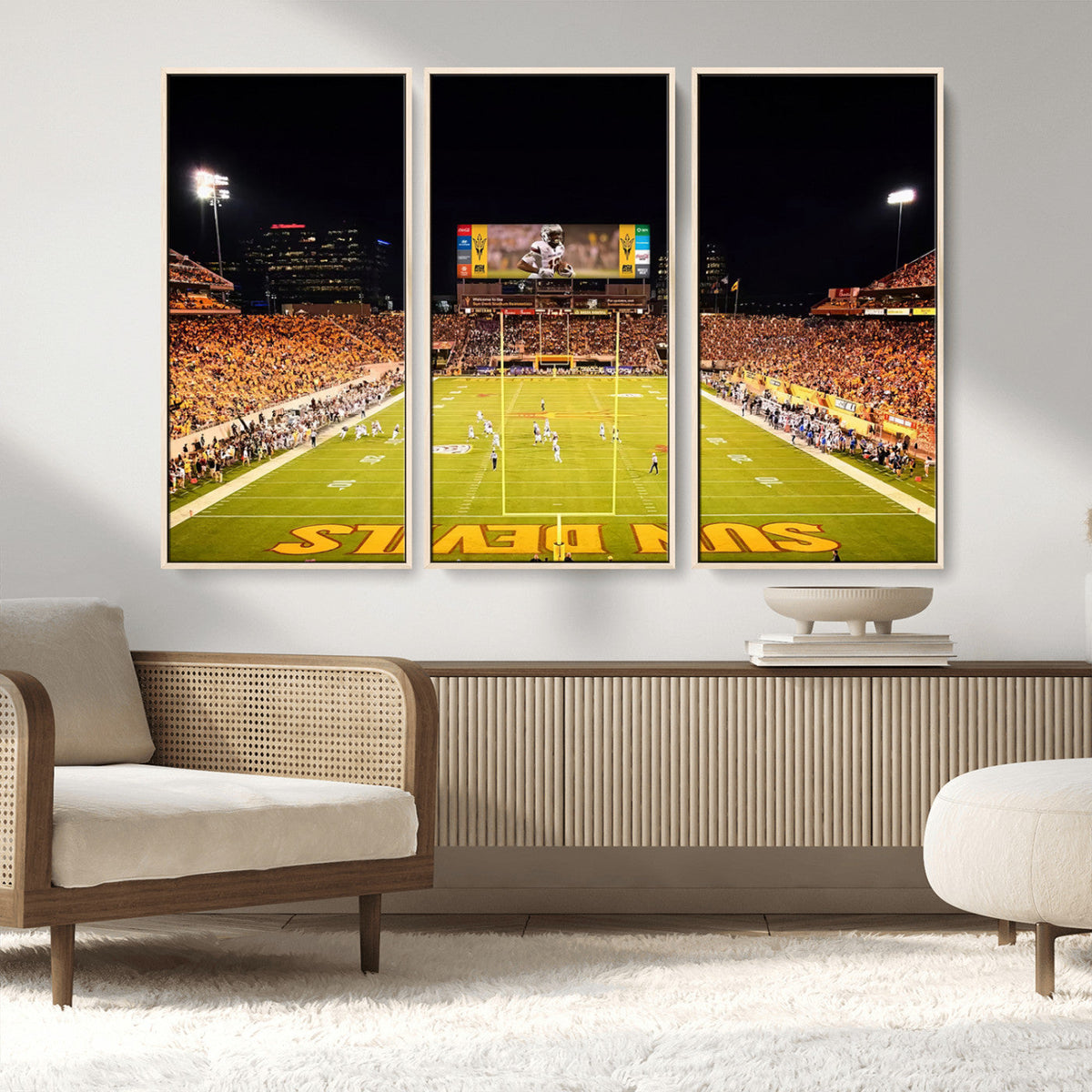 ASU Sun Devils Football Team Print - Phoenix Mountain