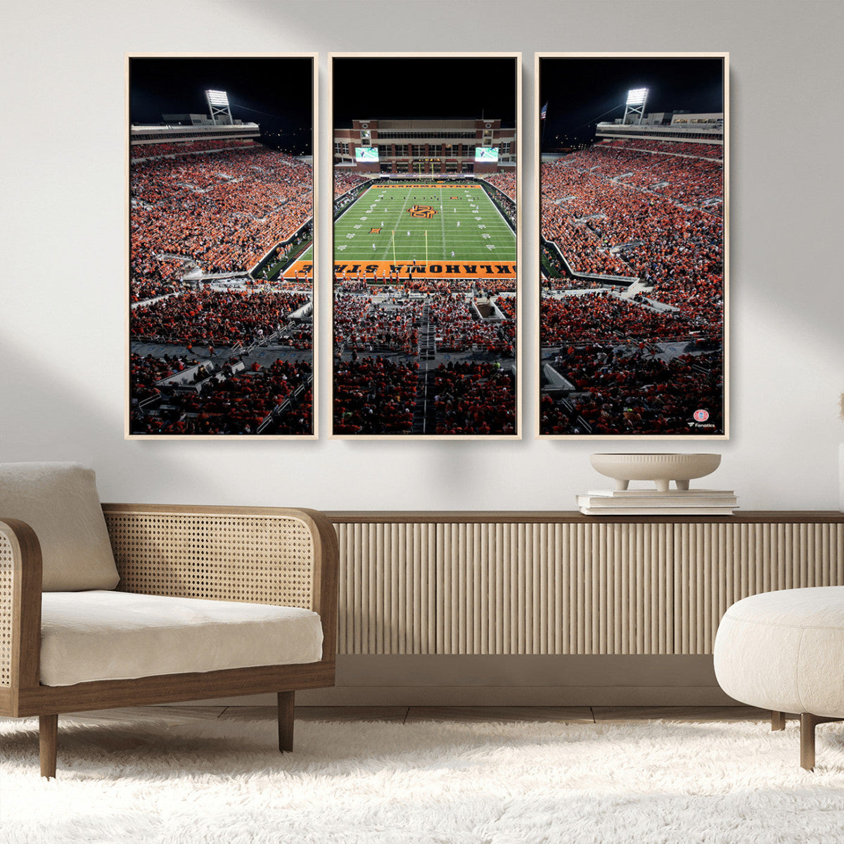 Oklahoma State Cowboys Canvas Print, Football Team Print -