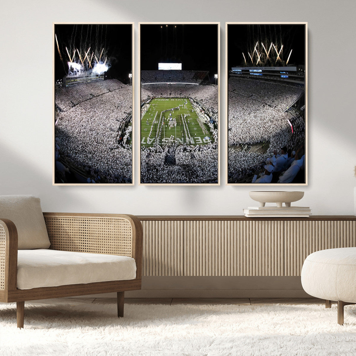 Penn State Beaver Stadium Canvas Wall Art - Nittany Lions