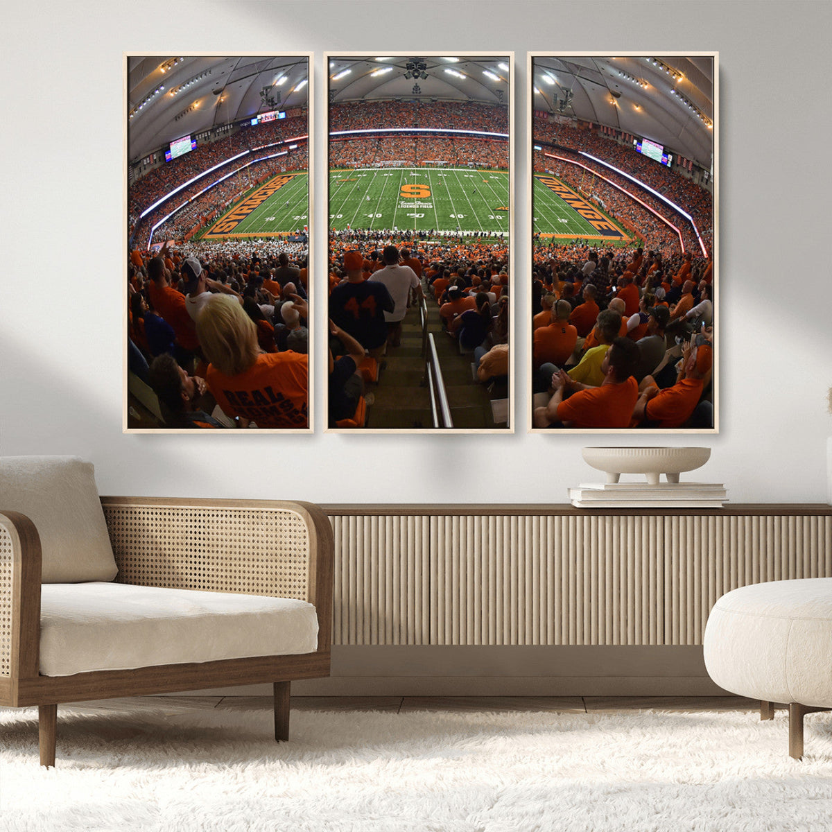 Syracuse University Orange Football Canvas Print, Football