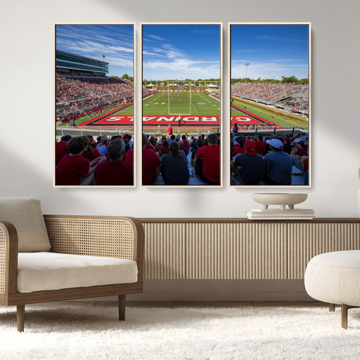 Ball State Cardinals Football Team Print - Muncie Scheumann