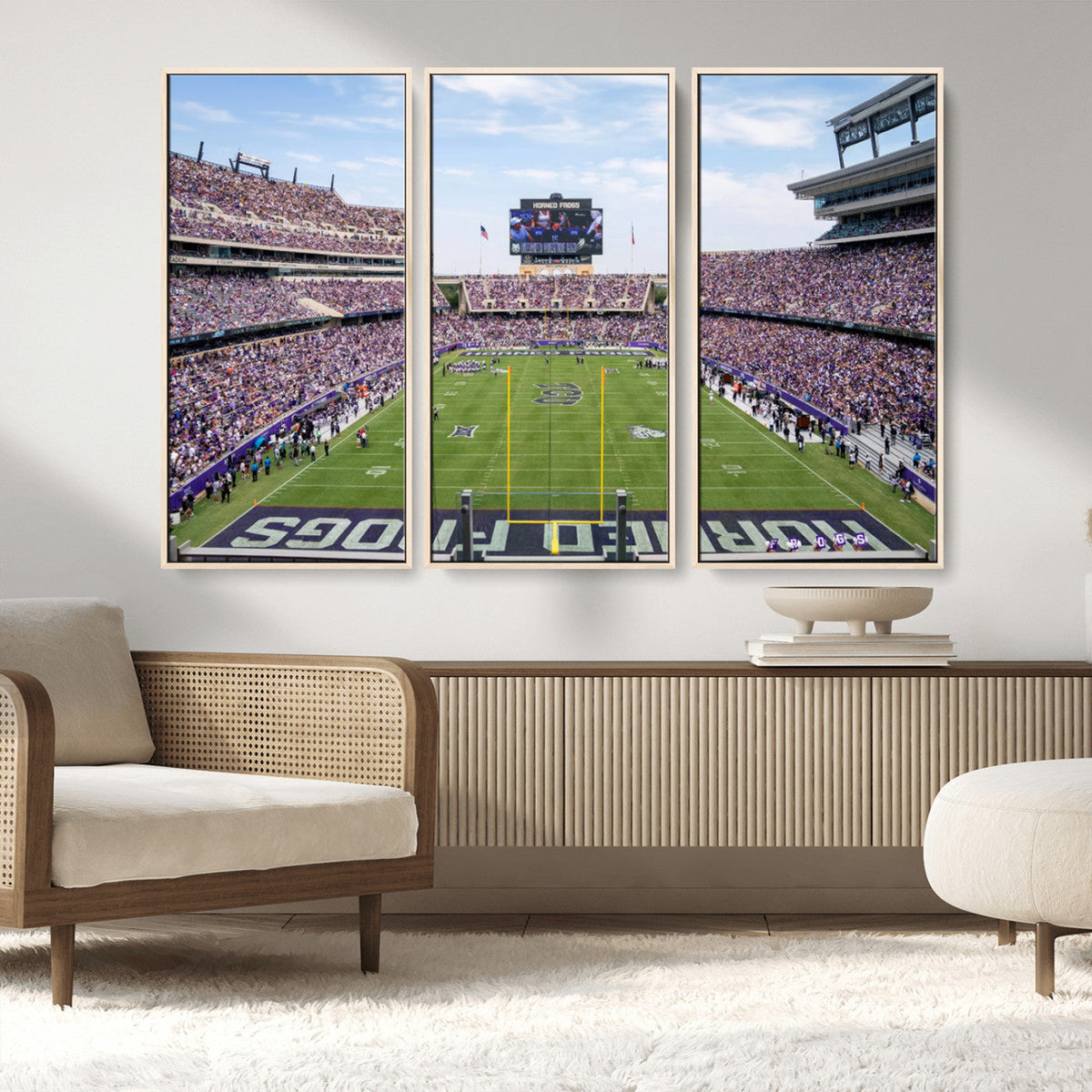 TCU Horned Frogs Football Team Print - Fort Worth Amon G.