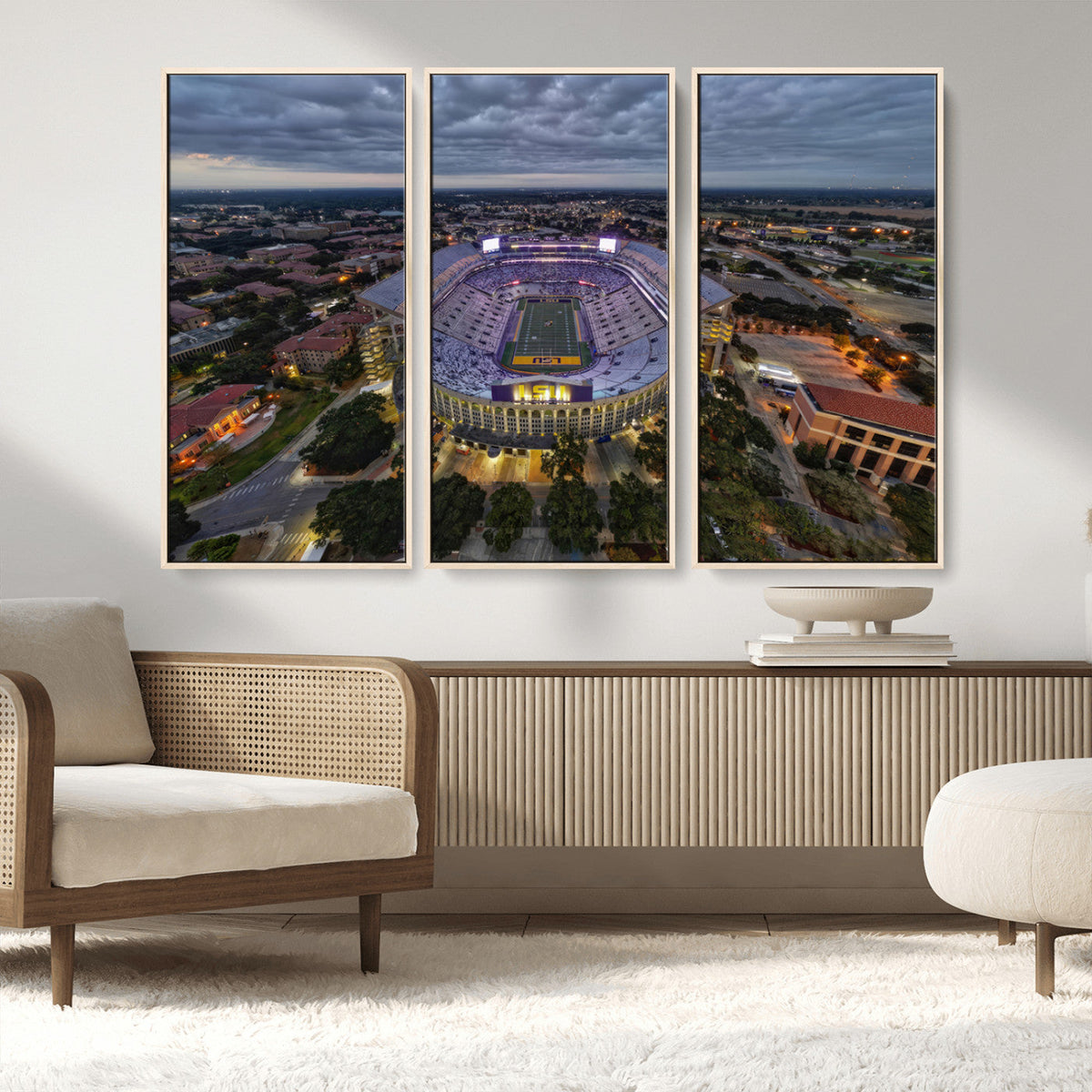 The Louisiana State University Tigers Football Team Print -
