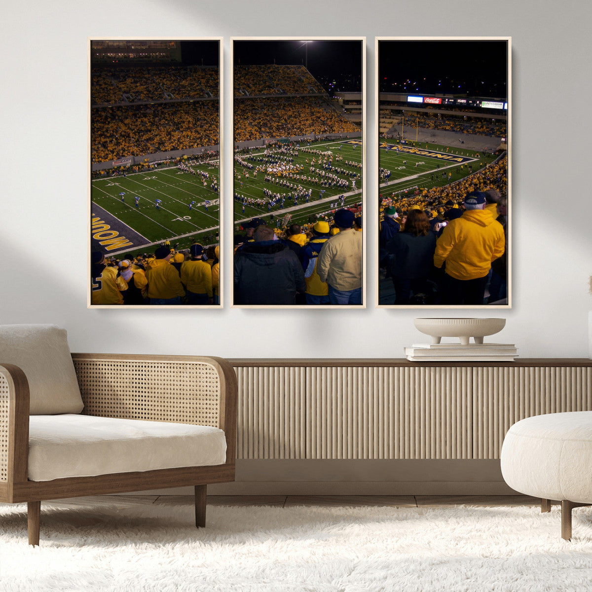 West Virginia Uni Mountaineers Football Team Print - Milan