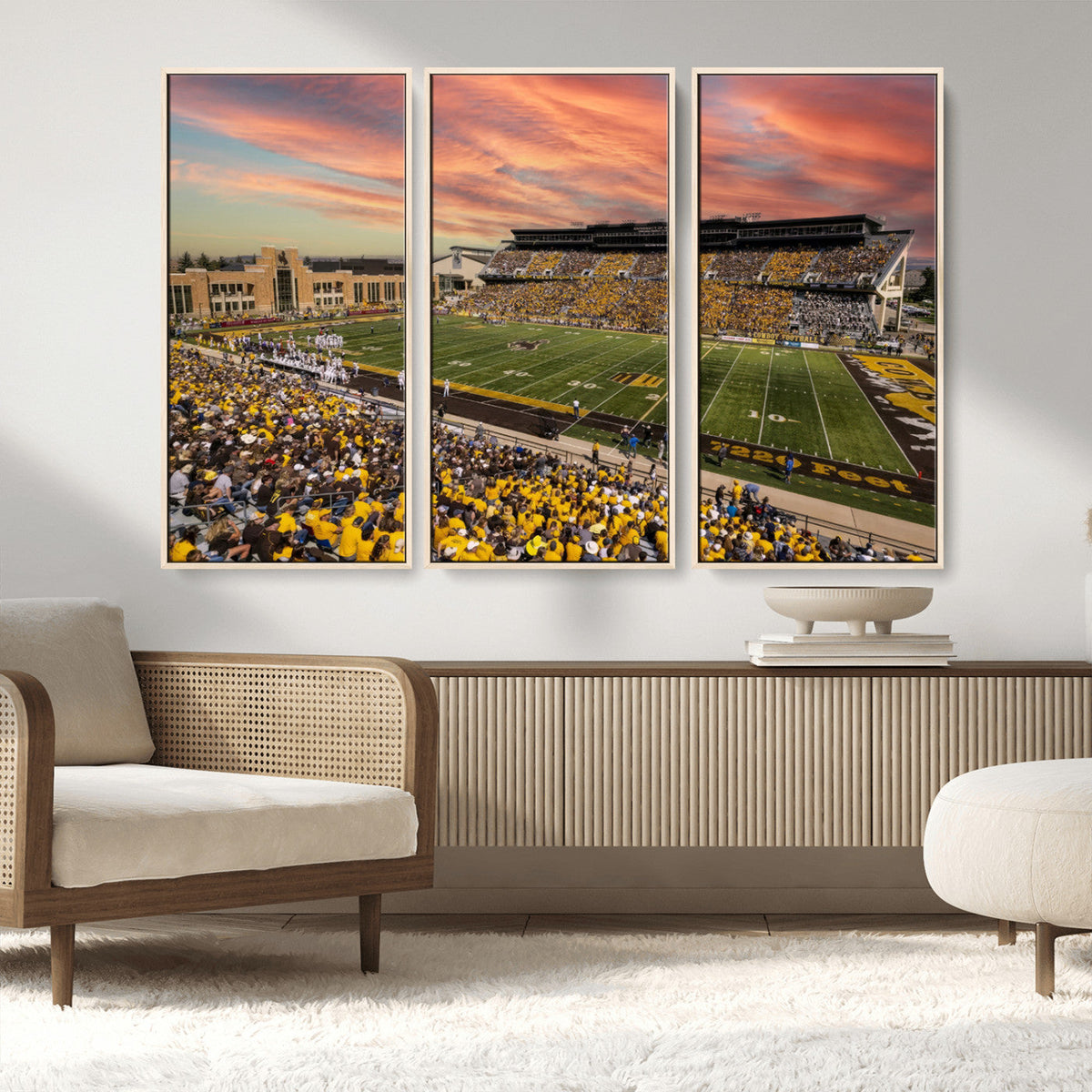 University of Wyoming Cowboys Football Team Print - Laramie
