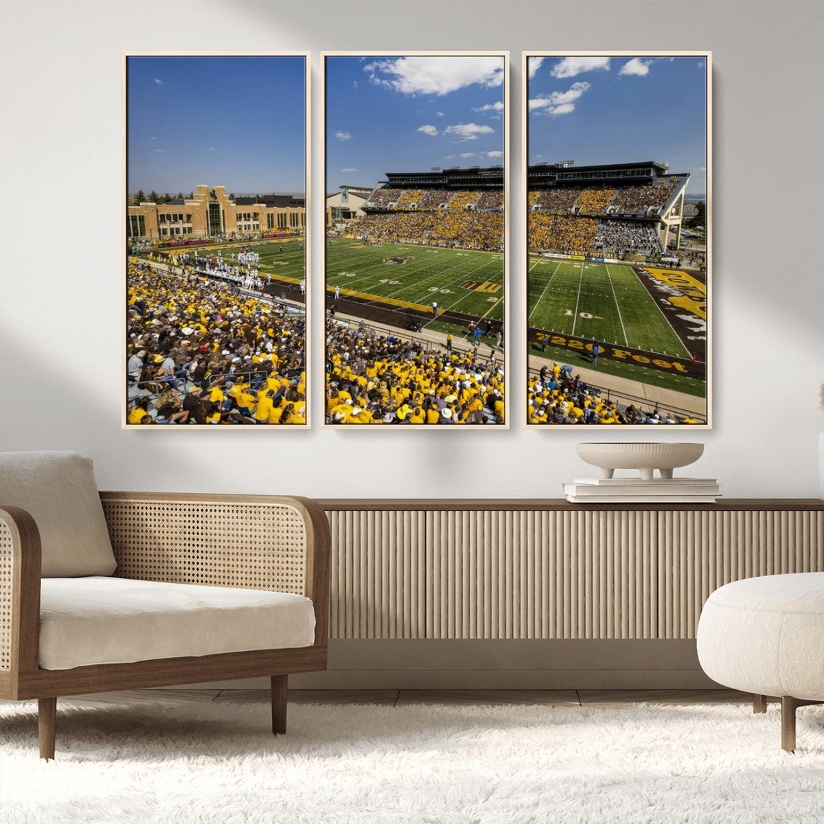 University of Wyoming Cowboys Football Team Print - Laramie