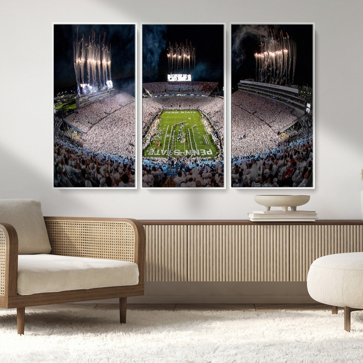 Penn Stadium Football Wall Art Canvas Print, Pennsylvania