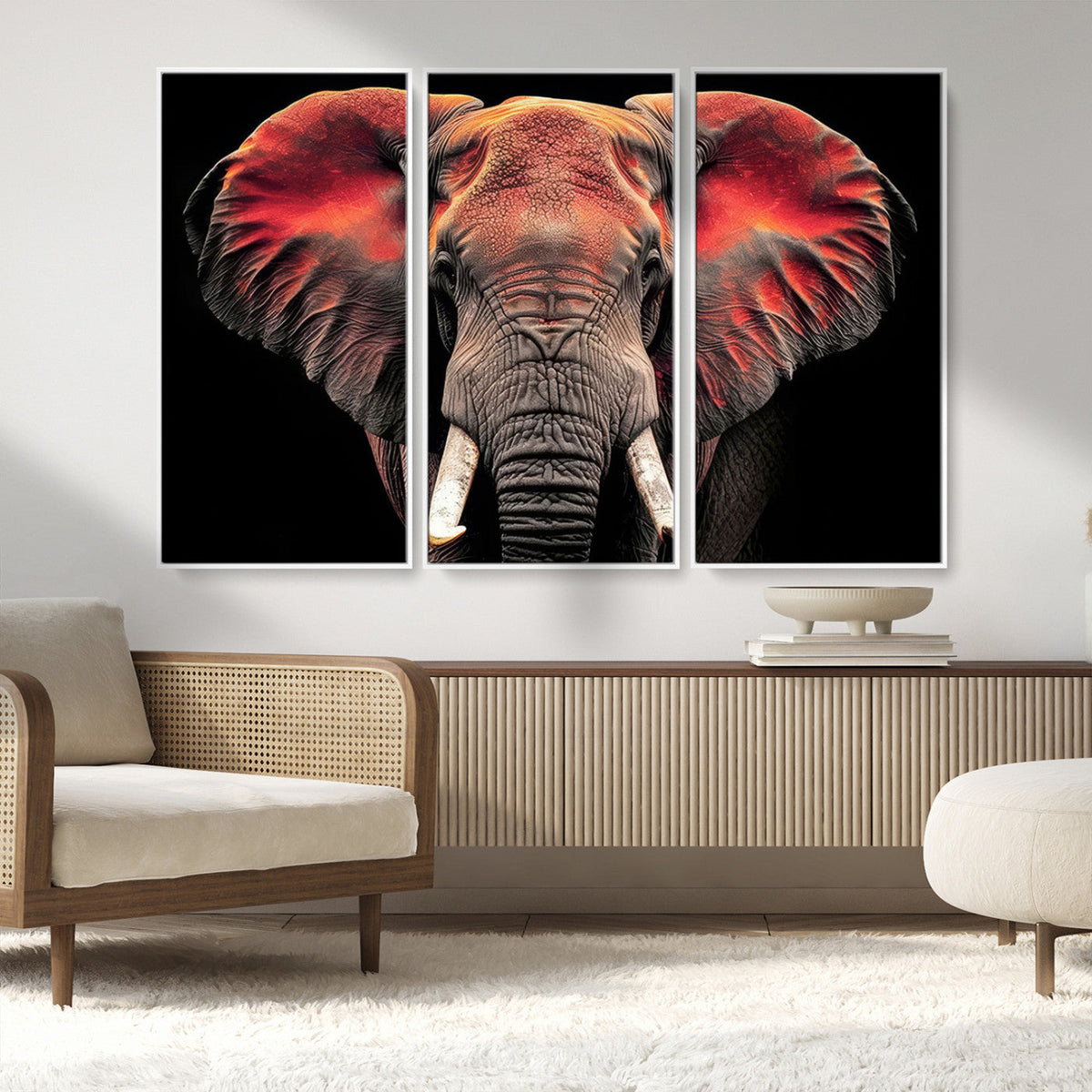 Elephant Wall Art Canvas Print