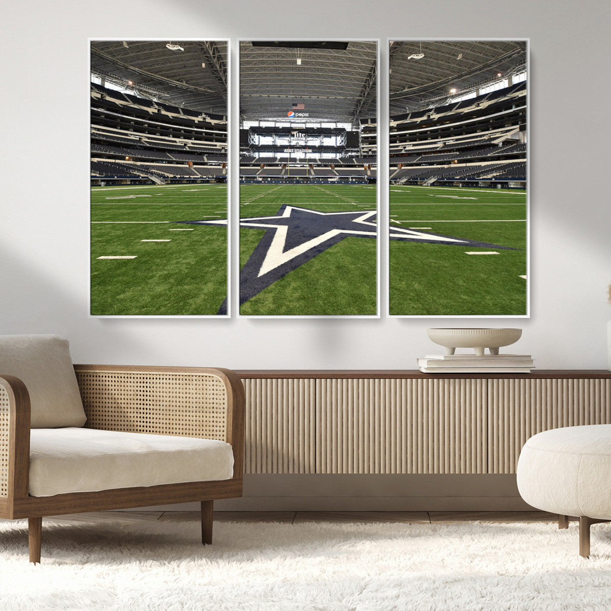 Dallas Cowboys Football Team Print - Arlington AT&T Stadium