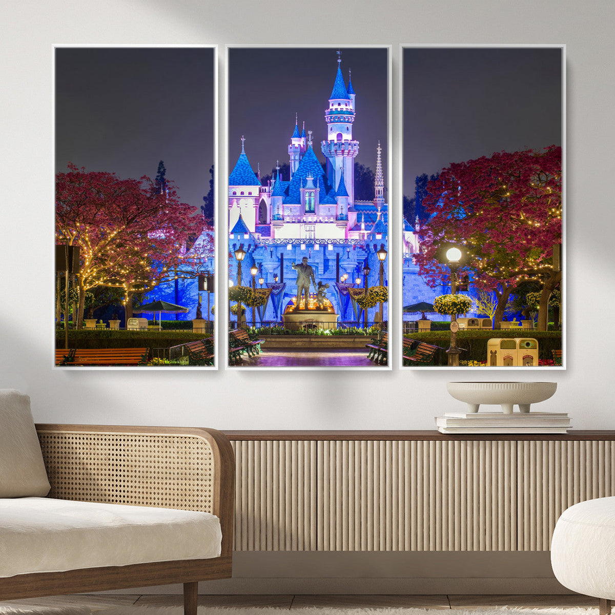 Disney Castle Wall Art Canvas Print – Magical Fairytale