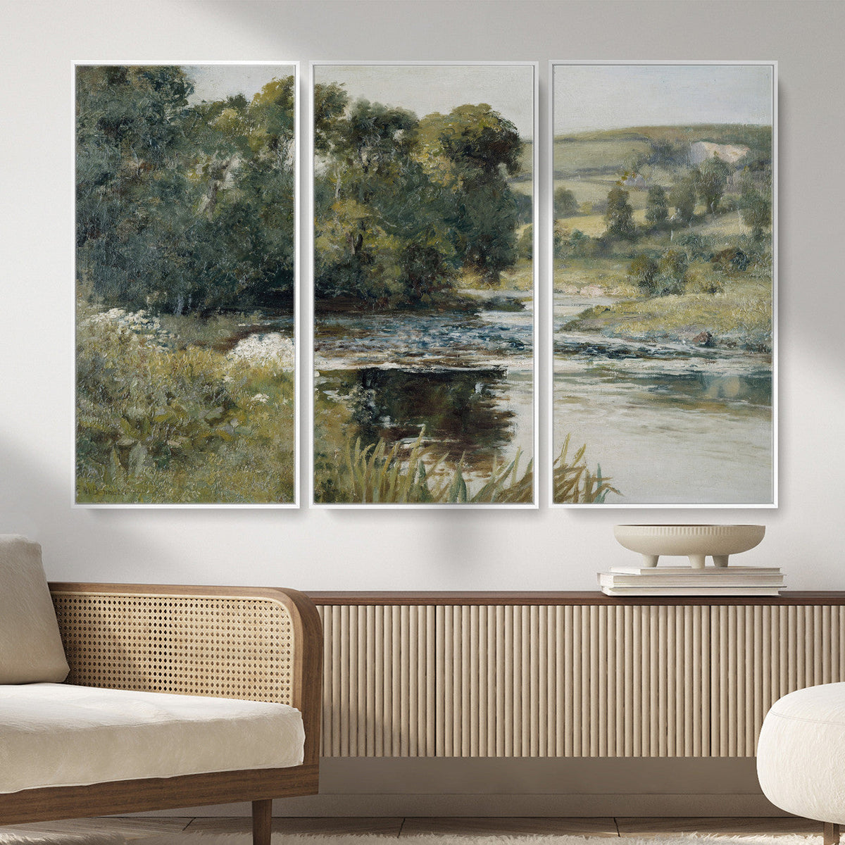 Edward Mitchell Bannister Streamside Wall Art Canvas Print