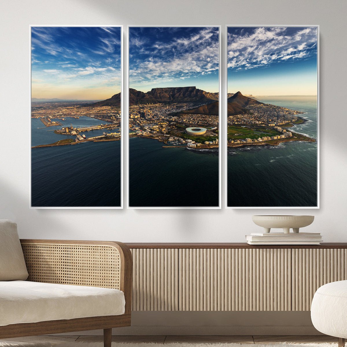 Cape Town Skyline Wall Art Canvas Print – Table Mountain