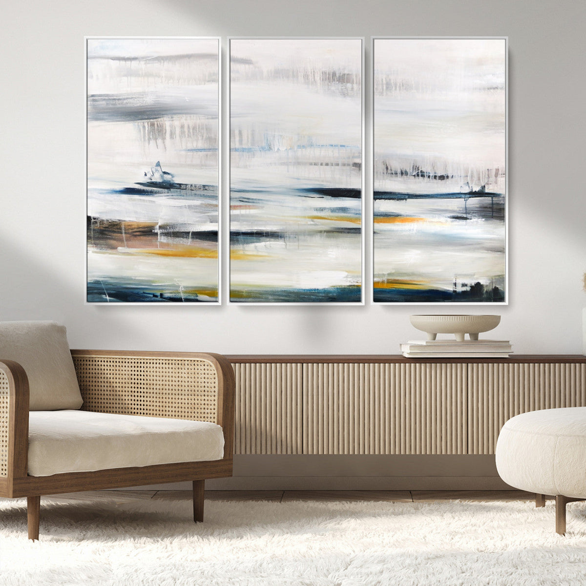 Soft Color Abstract Canvas Print