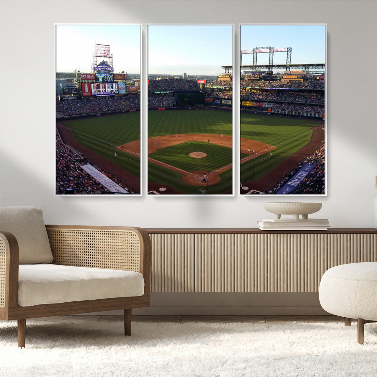 Colorado Rockies Coors Field Wall Art Canvas Print - MLB