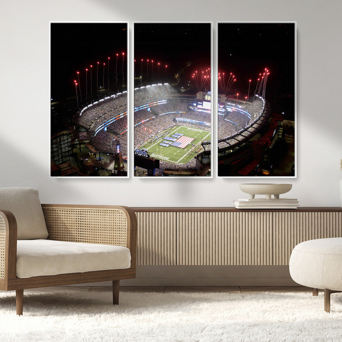 New England Patriots Team Print Wall Art- Foxborough