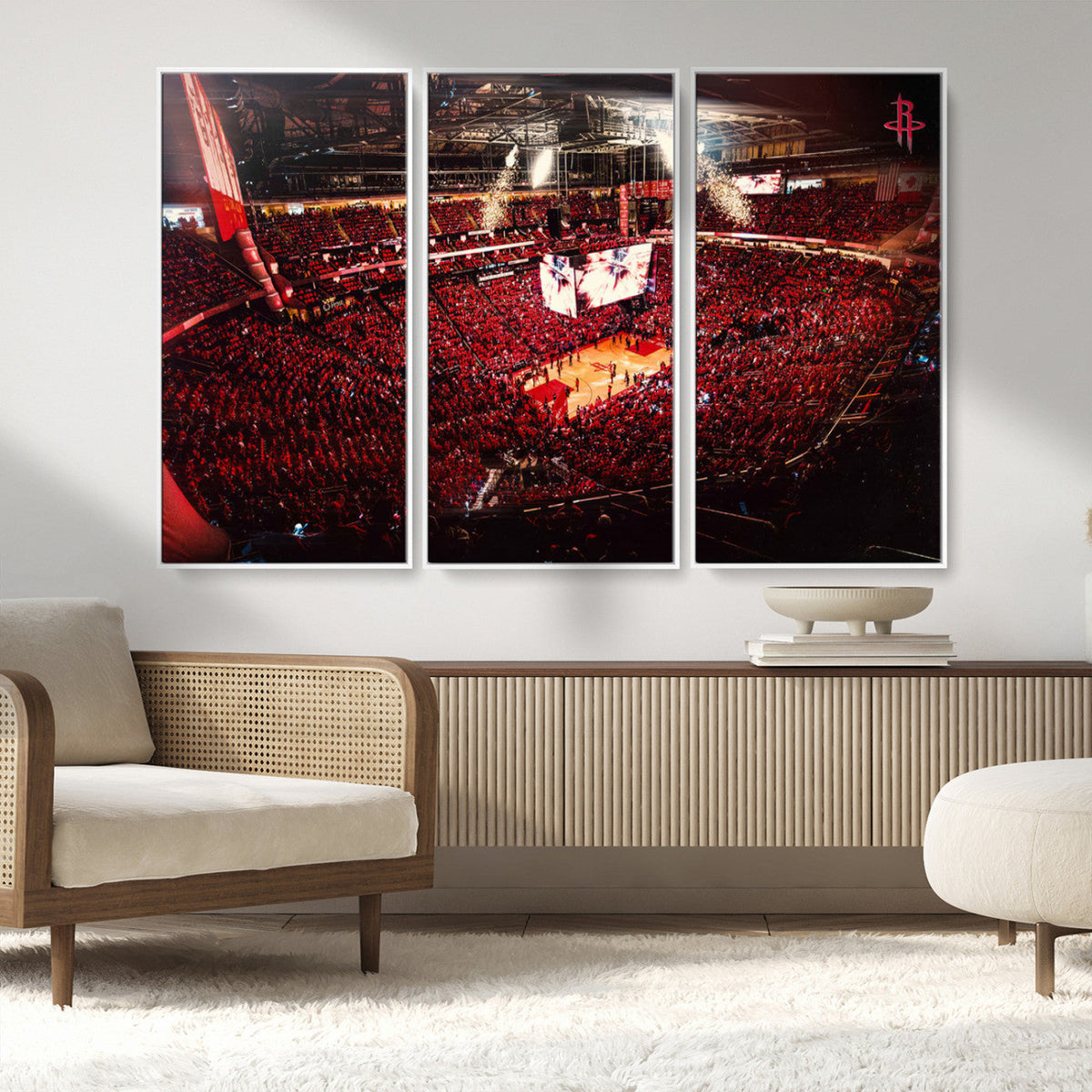Houston Rockets Basketball Team Print Canvas- Houston Toyota
