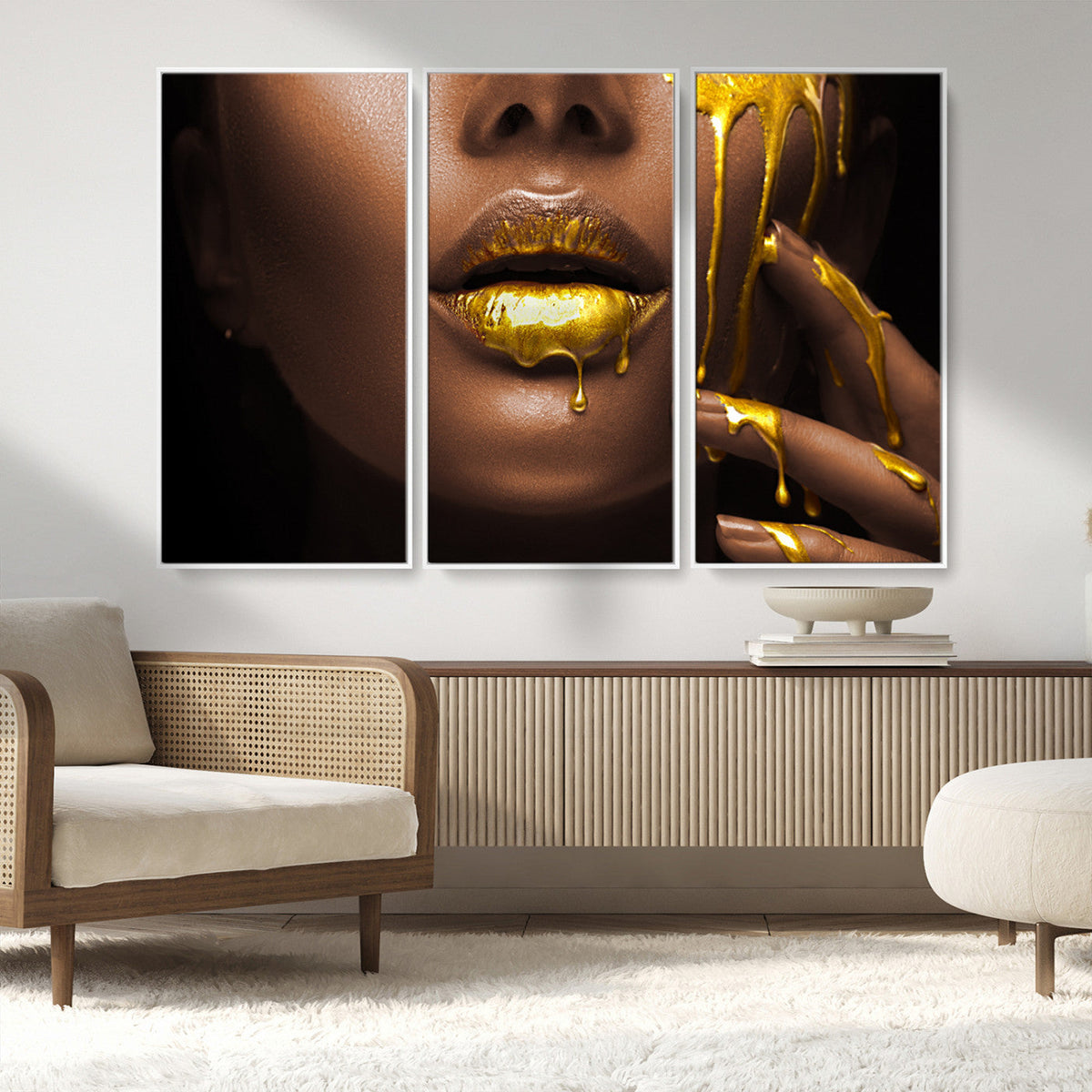 African American Art Black Woman Canvas Print, African Wall