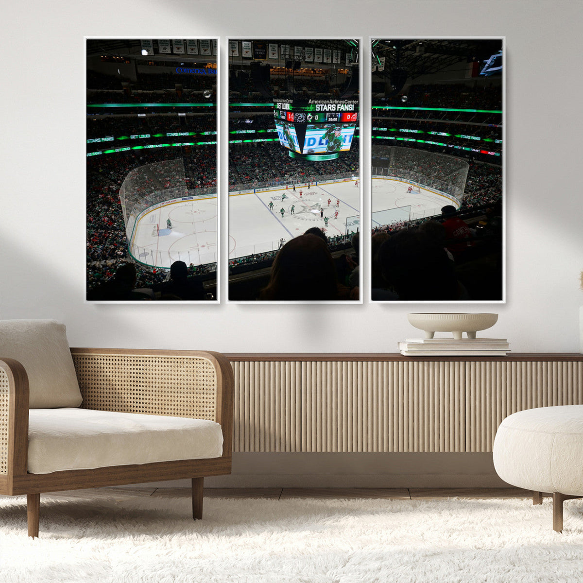American Airlines Center Dallas Stars Wall Art Canvas Print
