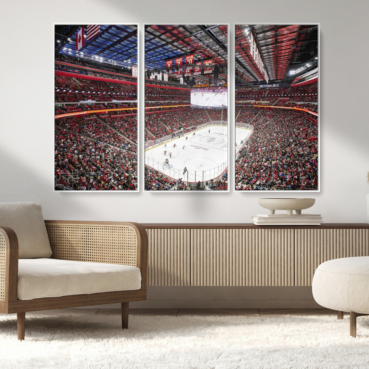 Barton Malow Little Caesars Arena Detroit Wall Art Canvas